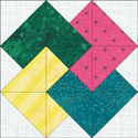 Card Trick quilt block www.dlstewart.com